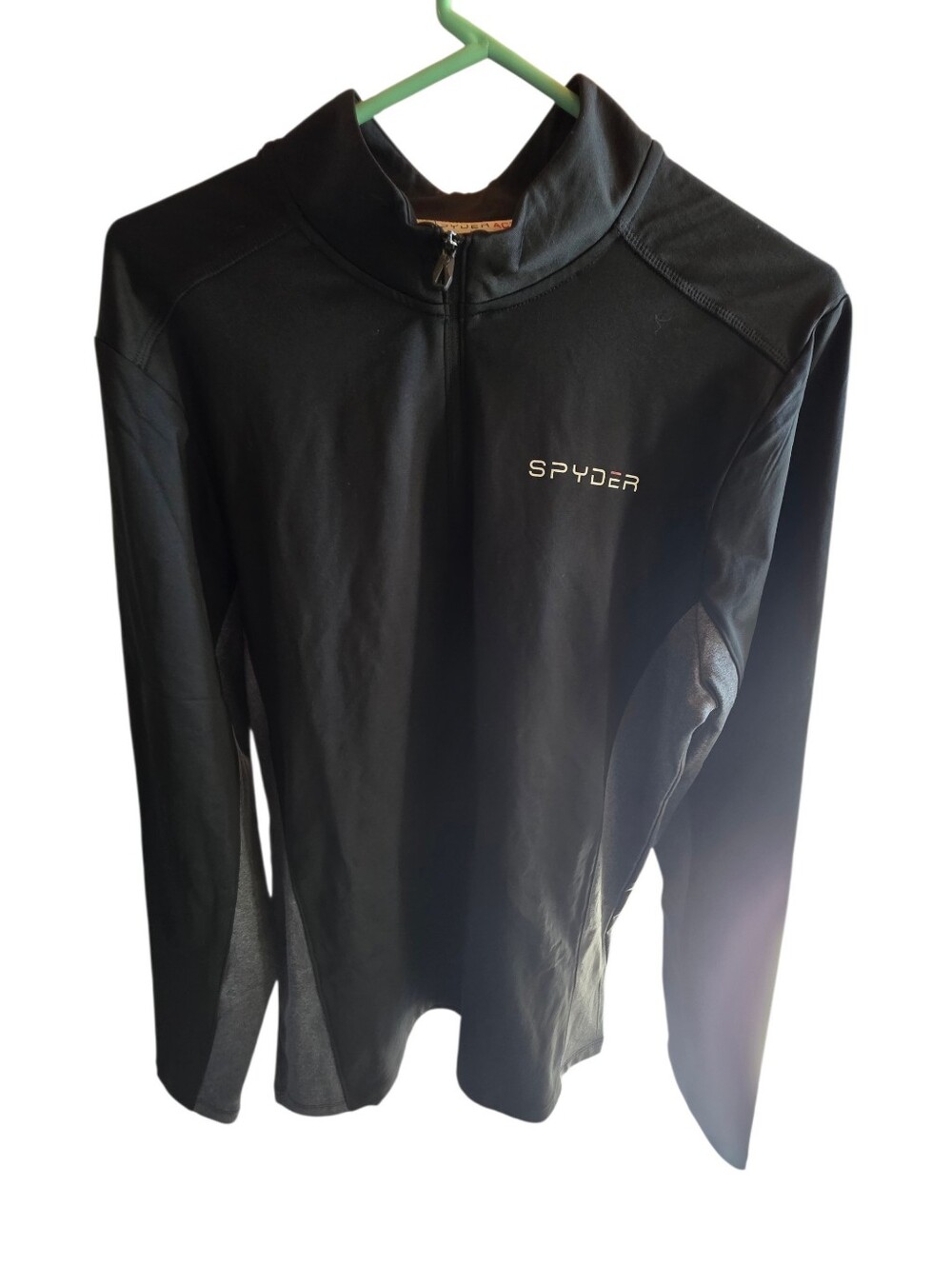 Spyder Black Half-Zip Athletic Pullover